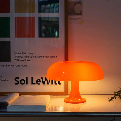 Lampe Champignon Design Scandinave – coloris Orange