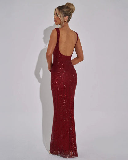 Robe Longue Ornée Femme, longue