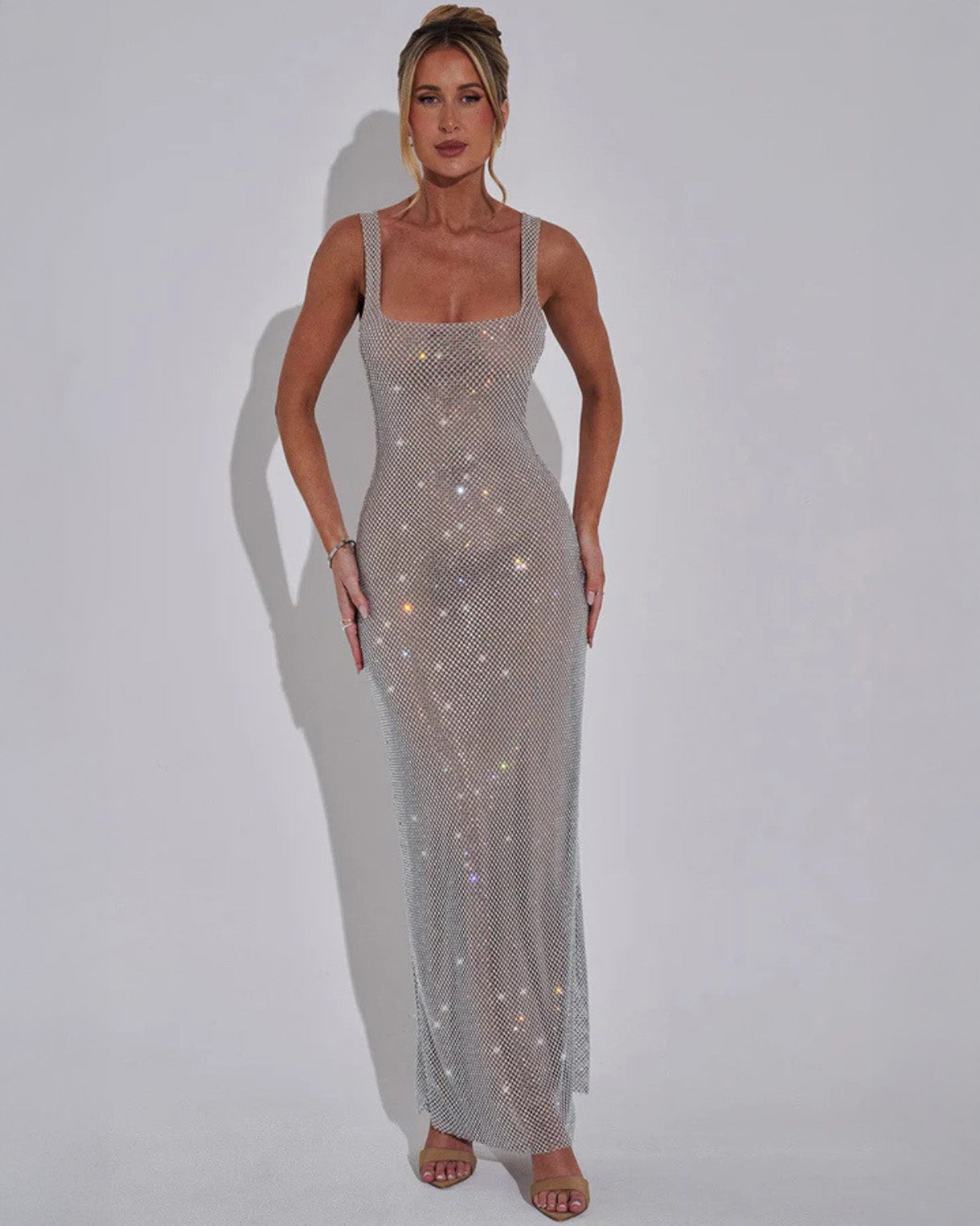 Robe Longue Ornée Femme, longue