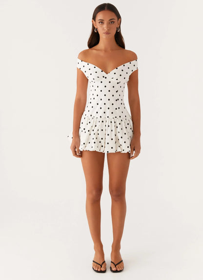 Robe Femme, épaules dénudées, courte