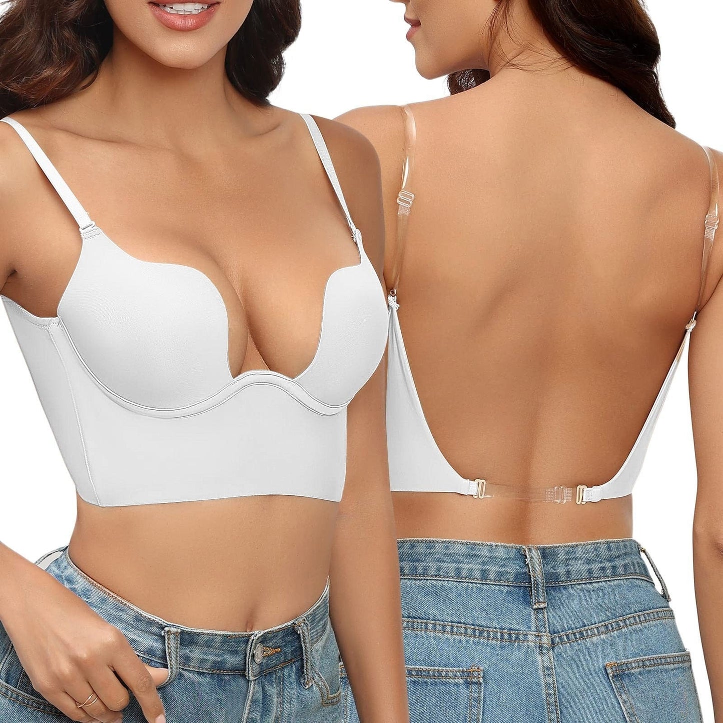 Soutien-Gorge Confortable Dos Nu Réglable Femme