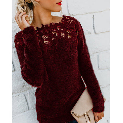 Pull Respirant à Fleurs Toutes Saisons Femme