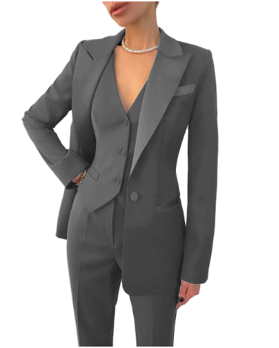 Ensemble Costume Élégant Toutes Saisons Femme