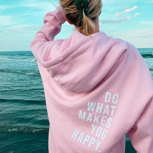 Sweat à capuche Femme décontracté coupe doux – coloris Rose clair