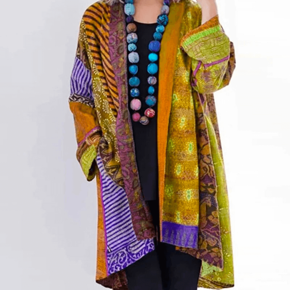 Cardigan Coloré Femme, style rétro-moderne