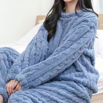 Ensemble Pyjama Chaud Polaire Douillet Femme