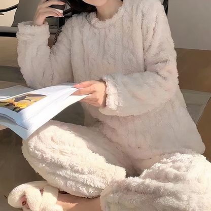Ensemble Pyjama Chaud Polaire Douillet Femme